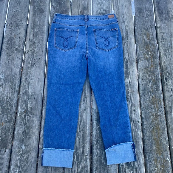 NWT Seven7 Women's High Rise Slim Straight Cuff Jeans - Picture 10 of 12